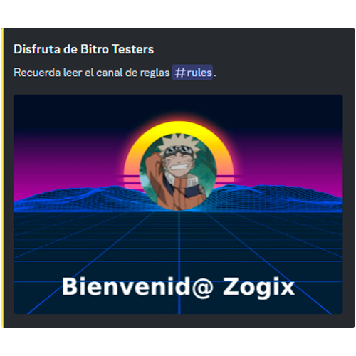 Imagen bienvenida personalizada