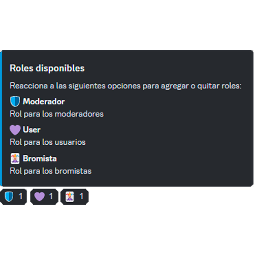 Imagen Roles mediante reaccion